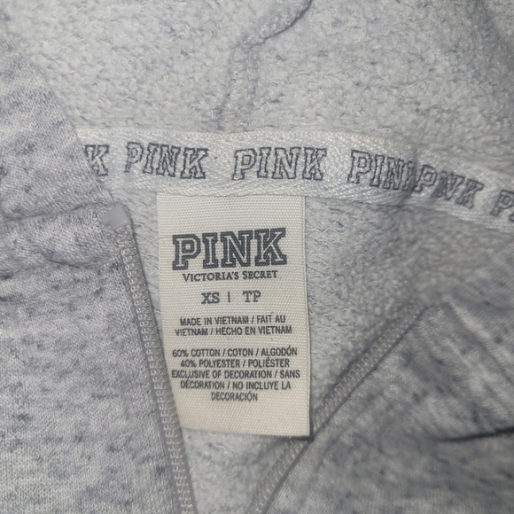 PINK Victoria's Secret Gray Pullover Hoodie XS - Picture 6 of 6
